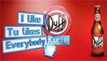duff beer i like tu like everybody curte duff beer i like tu like everybody curte