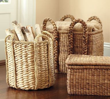 These baskets would be great for storing towels by the pool. (potterybarn.com) These baskets would be great for storing towels by the pool. (potterybarn.com)