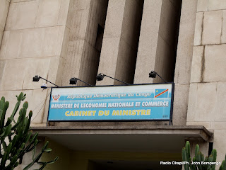 Siège du ministère de l'économie nationale et commerce à Kinshasa. Radio Okapi/ Ph. John Bompengo