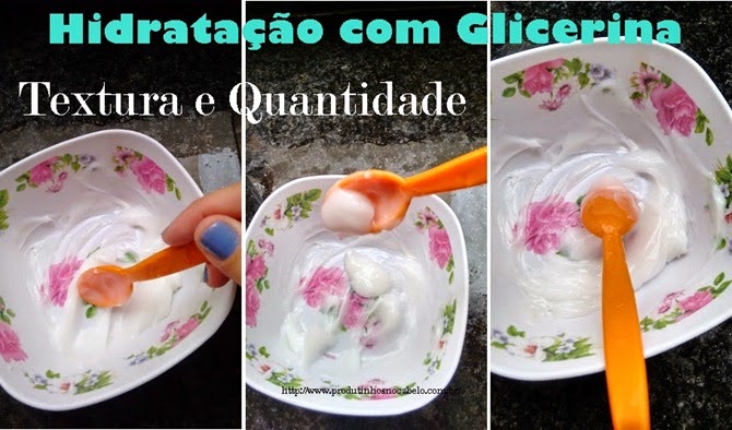 Hidratação de Glicerina para cabelos Hidratação de Glicerina para cabelos