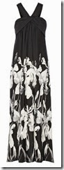 Halston Heritage Floral Print Gown