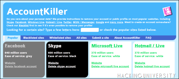 Account Killer
