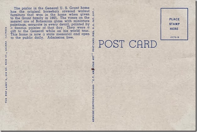 Parlor, General U.S. Grant Home - Galena, Illinois pg. 2