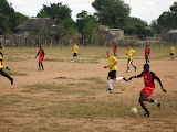 One of the local game lodges brought their employees out to our village to play against a local soccer team (Dumphries Arsenal) on the morning of the first World Cup match. Our team won, of course, they're one of the best in the area! South Africa - 378.jpg