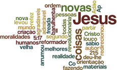 Palvras em forma aleatória (imagem gerada em http://wordle.net)