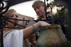 Evan and Mark at the wishing well. Evan and Mark at the wishing well.