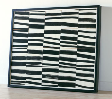 This is a reproduction of Ellsworth Kelly's 'Brushstrokes Cut into Twenty Squares and Arranged by Chance.' A large and bold work of art is a smart way to punctuate a neutral space.
(Artriver.com) This is a reproduction of Ellsworth Kelly's 'Brushstrokes Cut into Twenty Squares and Arranged by Chance.' A large and bold work of art is a smart way to punctuate a neutral space.
(Artriver.com)