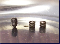set screws - one longer set screws - one longer