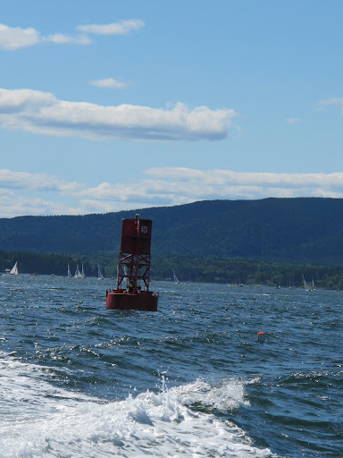 Martha, watch out for that channel marker!  And remember - red right returning!  We don't want to get lost.