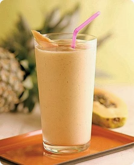 Frappé di ananas e papaia