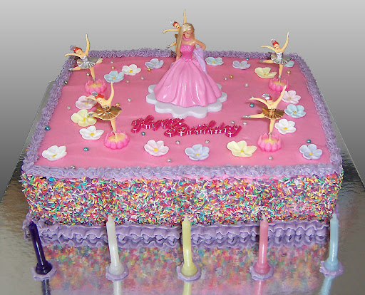 ballerina barbie birthday cake