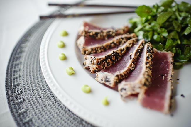 Seared Ahi Tuna and Watercress Salad