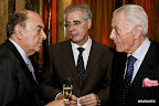 Ernesto De Bary, el Sr. Embajador de Brasil Enio Cordeiro y Alejandro Cordero.