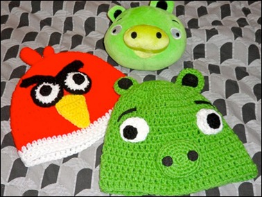 Touca e chapéu Angry Birds