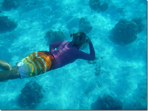 Livia working on her free diving