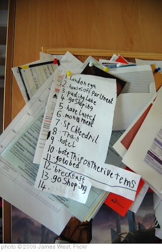 'To Do List' photo (c) 2009, James West - license: http://creativecommons.org/licenses/by-sa/2.0/