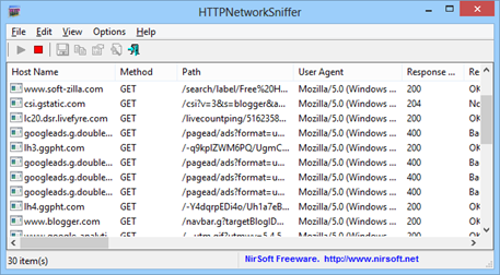 Free Network Packet Sniffer