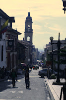The streets of Bogota, 2640m altitude.