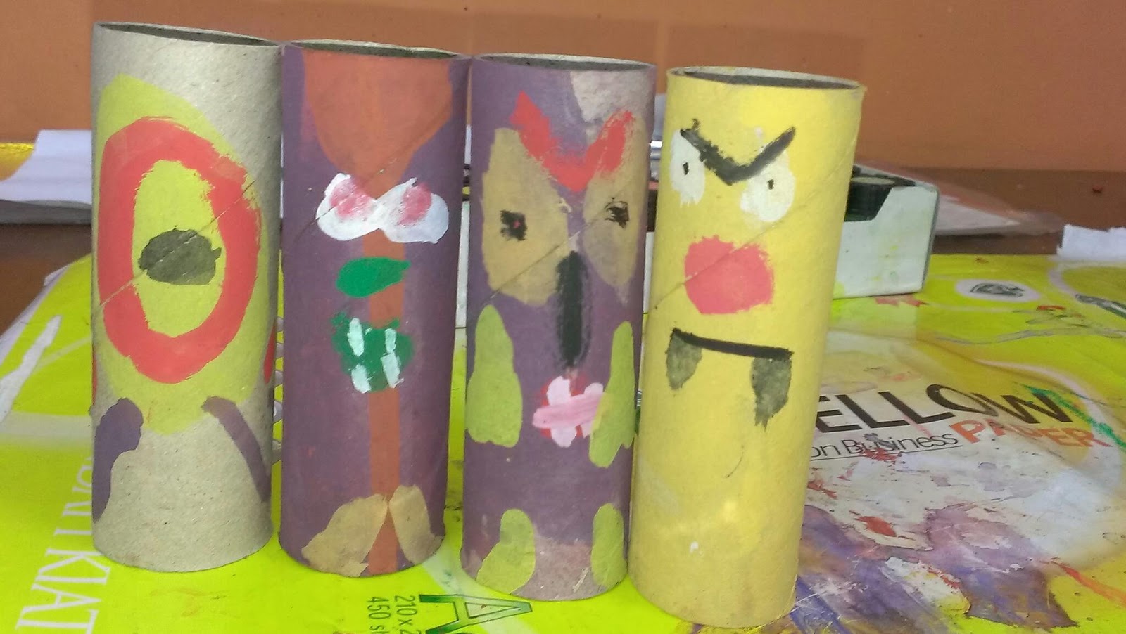 toilet paper roll monsters