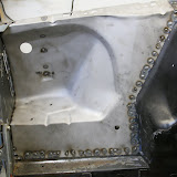 Rosette welds every inch or so - stronger than the old spot welds