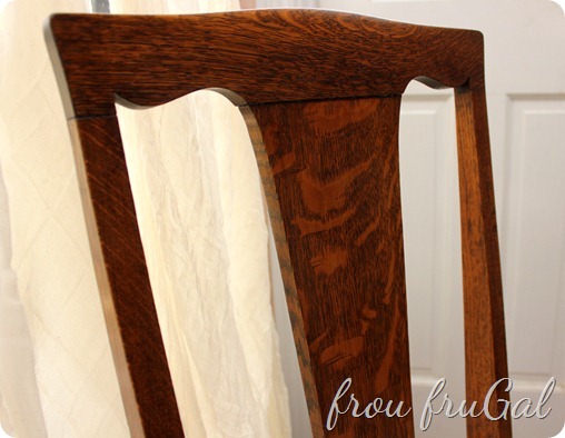 Refinished Chair With Stain & Wax - Back 013-1