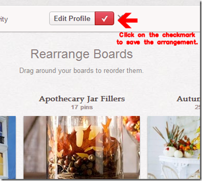 How to Rearrange Pinterest Boards from Setting for Four #tutorial #blog #tip #trick #pinterest