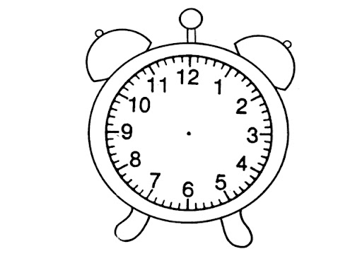 Para colorear reloj - Imagui