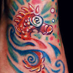 SeaHorse Foot aquatic animals - tattoo meanings
