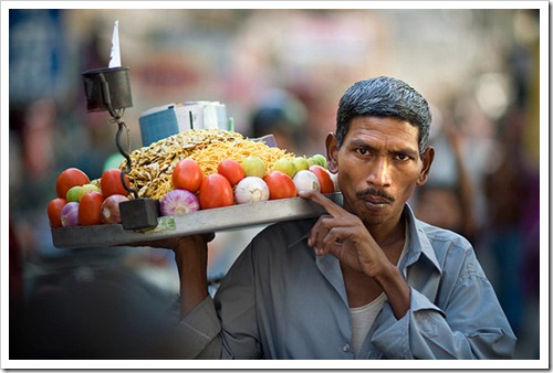 Bhelpuri seller