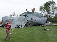 Destroyed grain bin at 3205 Spruce Avenue in Washington County Destroyed grain bin at 3205 Spruce Avenue in Washington County