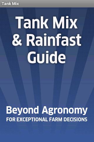 Tank Mix Rainfast Guide