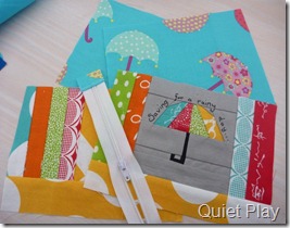 Umbrella zip pouch supplies