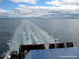 Leaving Melbourne on the ferry