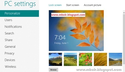 Windows 8 Metro Control Panel - mboir