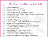 Jadual Kuliah Ustaz Azhar Idrus (UAI) April 2015