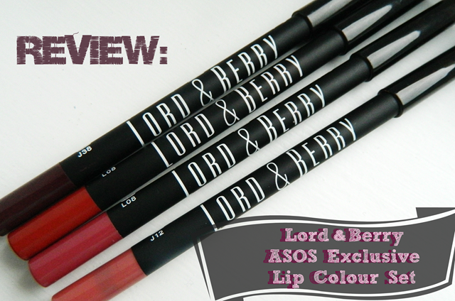 Review | Lord & Berry ASOS Exclusive Lip Colour Set - The Blushing Giraffe