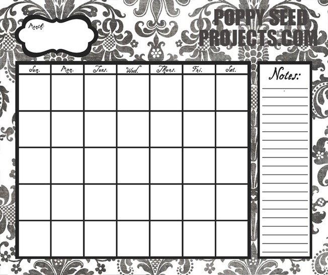 Super-Saturday-Ideas-Dry-Erase-Calendars-black-damask Super-Saturday-Ideas-Dry-Erase-Calendars-black-damask