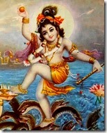 [Krishna dancing on Kaliya]