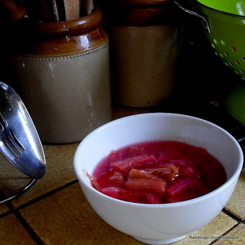 stewed rhubarb