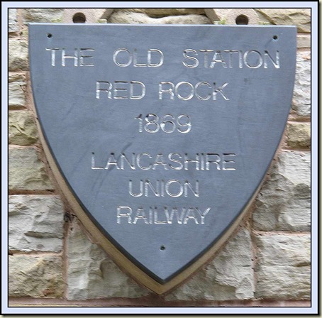 Plaque at the site of Red Rock Station