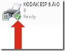 kodak default printer or primary printer see green check mark to identify