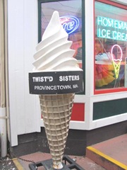 11.2011 twisted sisters ice cream cone Provincetown
