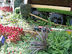 A model train at the Bellagio Conservatory and Botanical Garden.