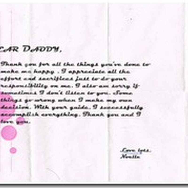 My Daughter’s Thank You Letter
