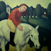 Object: 17596 - Amazone in park - 90 x 100 cm - € 4500,=