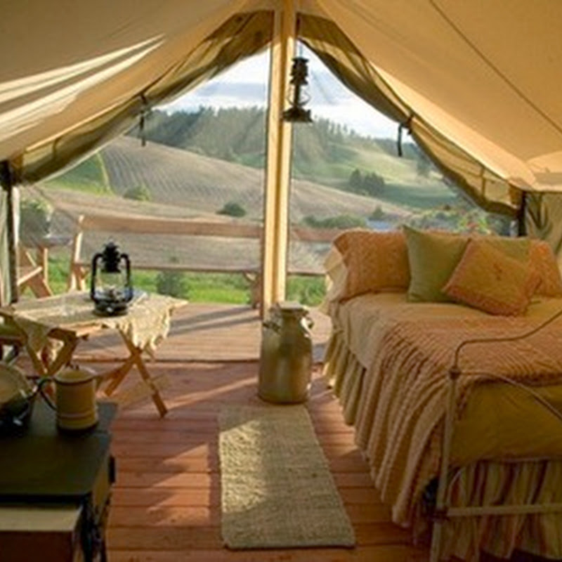 Glamping in Argentina: the idea of camping with the comforts of a hotel.