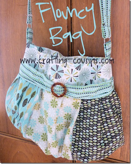 Crafty Cousins' Flouncy Bag Tutorial Crafty Cousins' Flouncy Bag Tutorial