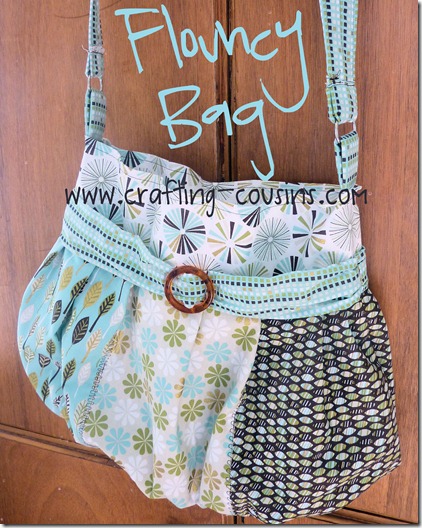 Crafty Cousins' Flouncy Bag Tutorial