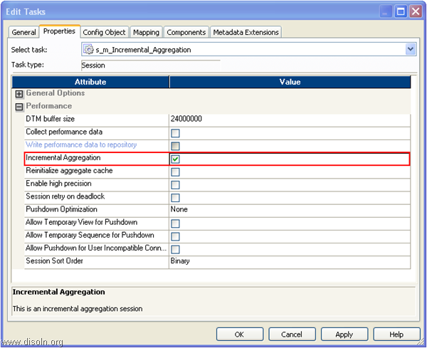 Informatica Incremental Aggregation Implementation