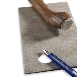 Your new neighbors can make custom shapes out of this piece of rectangular adhesive felt. (containterstore.com) Your new neighbors can make custom shapes out of this piece of rectangular adhesive felt. (containterstore.com)